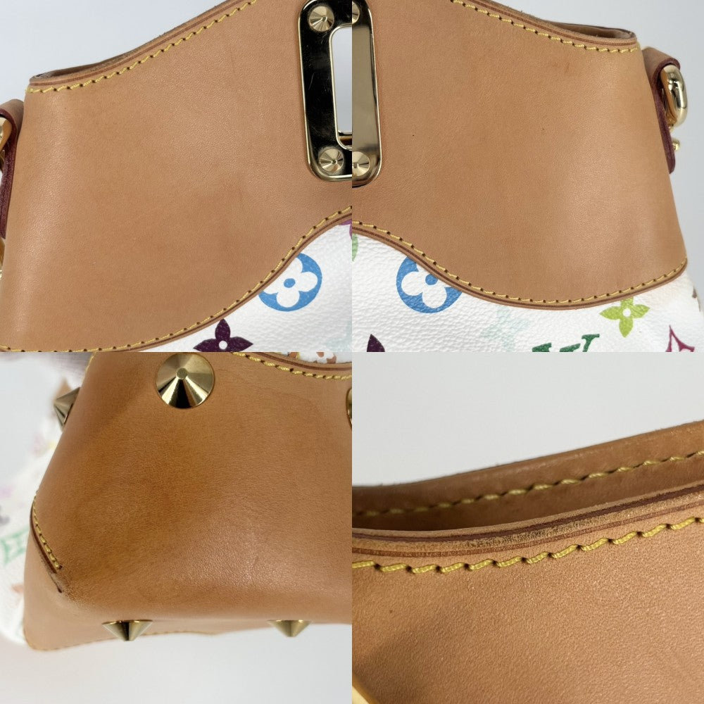 LOUIS VUITTON ルイヴィトン 2WAY ジュディMM セミショルダーバッグ ハンドバッグ ホワイト 白 M40255 モノグラムマルチカラー ブロン ゴールド金具 レディース【中古品】