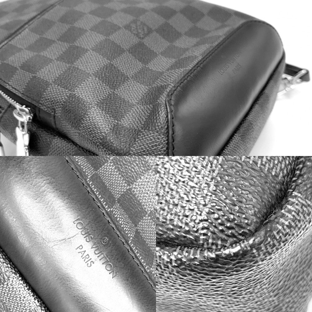 LOUIS VUITTON ルイヴィトン ボディバッグ アヴェニュー スリングバッグ クロスボディバッグ N41719 ダミエグラフィットキャンバス ブラック 黒 シルバー金具 メンズ【中古品】