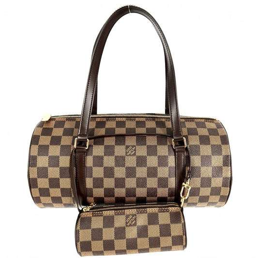 【開店SALE】 LOUIS VUITTON ルイヴィトン ハンドバッグ パピヨン30 N51303 ダミエキャンバス ブラウン 茶 ゴールド金具 レディース【中古品】