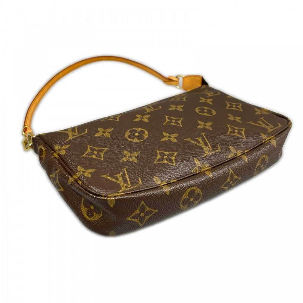 LOUIS VUITTON ルイヴィトン ハンドバッグ ポシェット アクセソワール M51980 モノグラムキャンバス ブラウン 茶 ゴールド金具 ユニセックス【中古品】