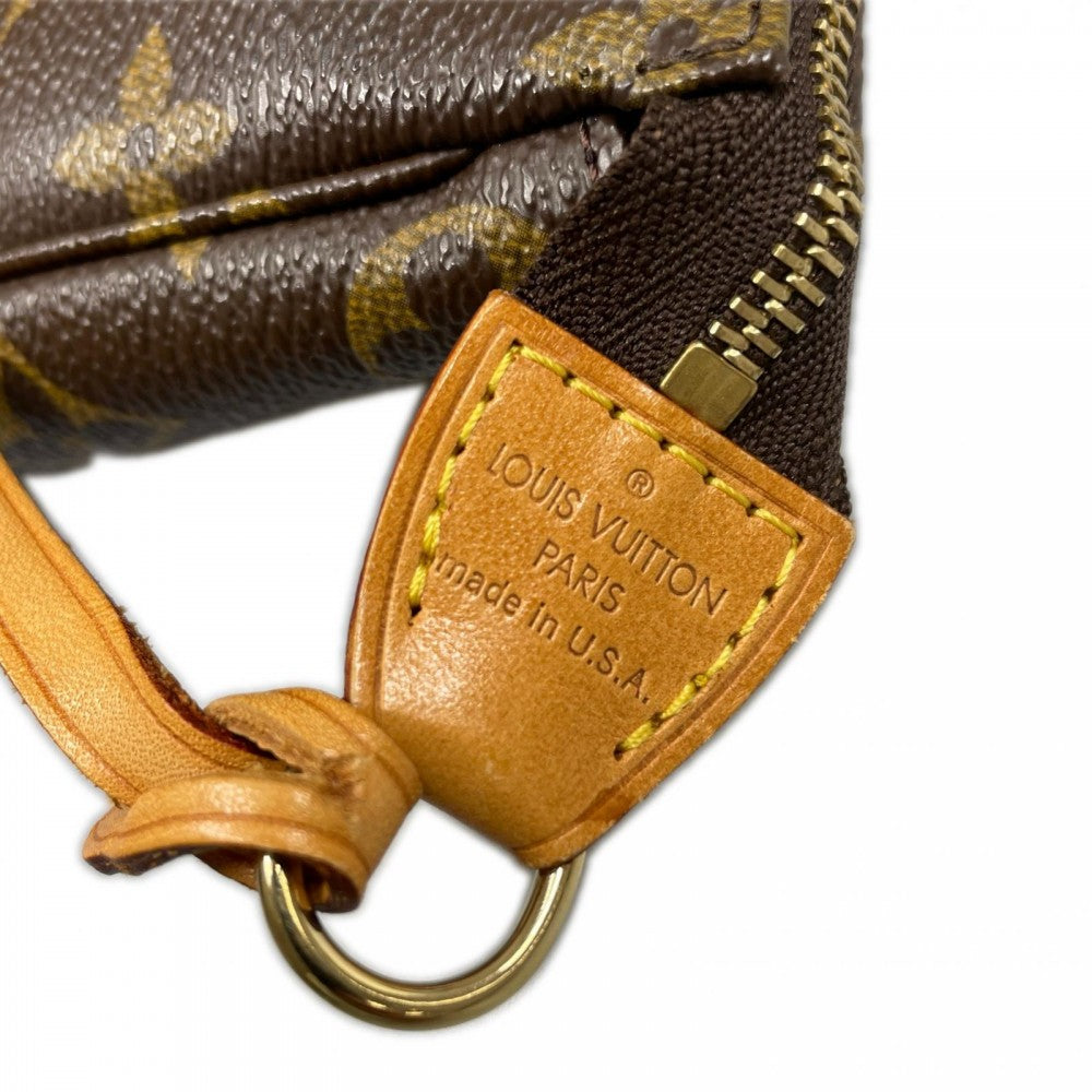 LOUIS VUITTON ルイヴィトン ハンドバッグ ポシェット アクセソワール M51980 モノグラムキャンバス ブラウン 茶 ゴールド金具 ユニセックス【中古品】