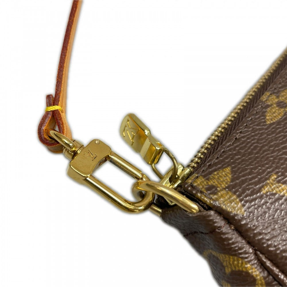 LOUIS VUITTON ルイヴィトン ハンドバッグ ポシェット アクセソワール M51980 モノグラムキャンバス ブラウン 茶 ゴールド金具 ユニセックス【中古品】