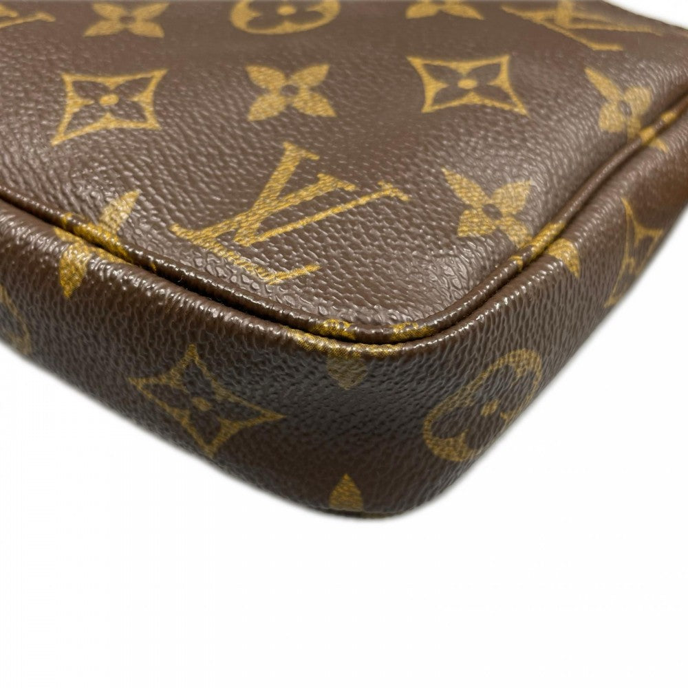 LOUIS VUITTON ルイヴィトン ハンドバッグ ポシェット アクセソワール M51980 モノグラムキャンバス ブラウン 茶 ゴールド金具 ユニセックス【中古品】