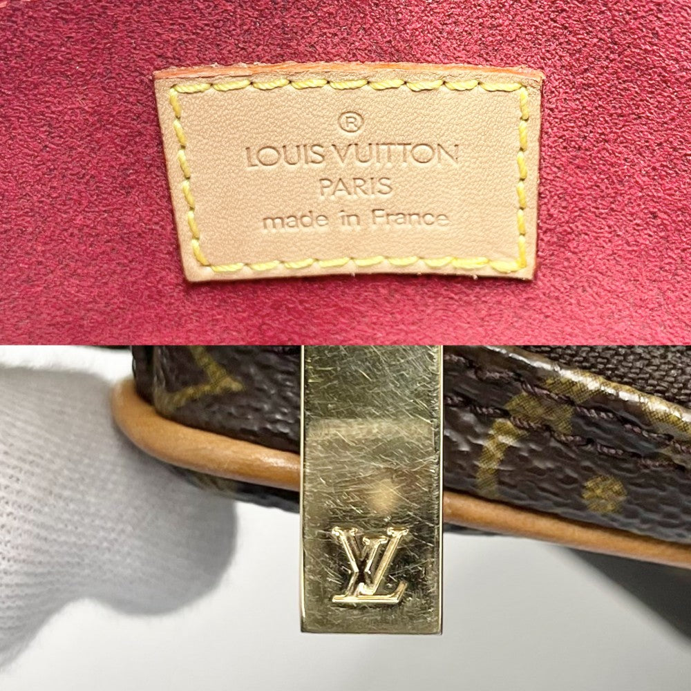 【開店SALE】 LOUIS VUITTON ルイヴィトン ショルダーバッグ ポシェットクロワッサン M51510 モノグラムキャンバス ブラウン 茶 ゴールド金具 レディース【中古品】