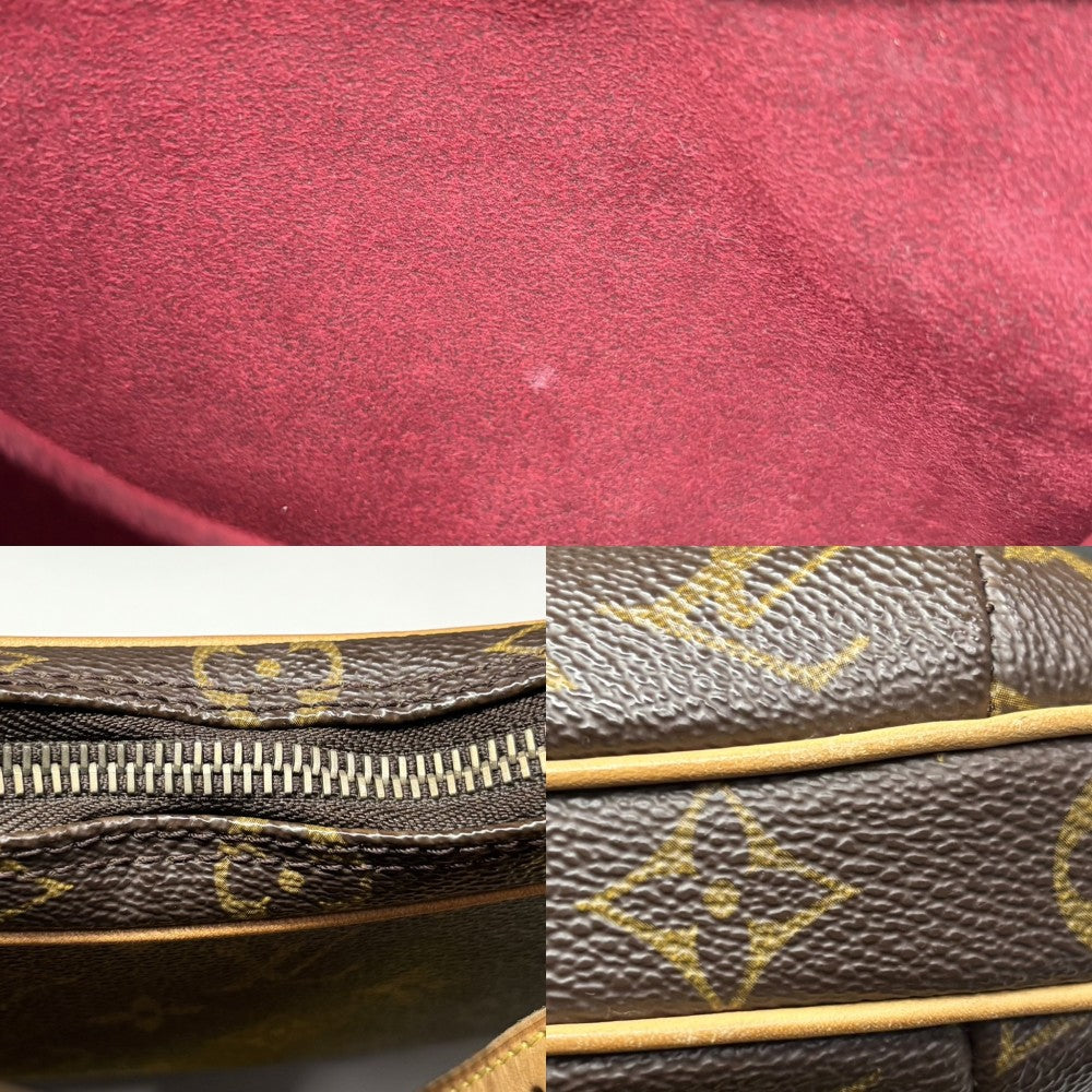 【開店SALE】 LOUIS VUITTON ルイヴィトン ショルダーバッグ ポシェットクロワッサン M51510 モノグラムキャンバス ブラウン 茶 ゴールド金具 レディース【中古品】