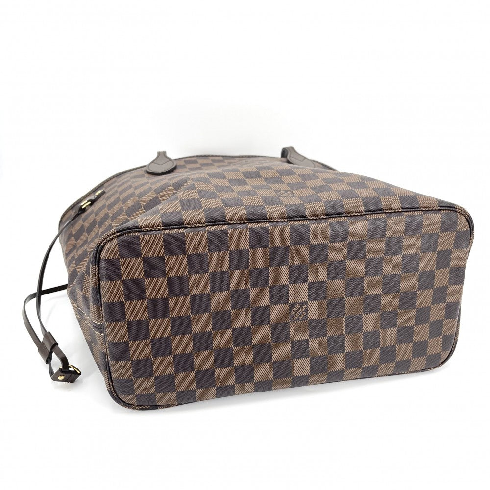 LOUIS VUITTON ルイヴィトン トートバッグ ネヴァーフルMM ハンドバッグ N40599 ダミエキャンバス ブラウン 茶 ゴールド金具 レディース【中古品】