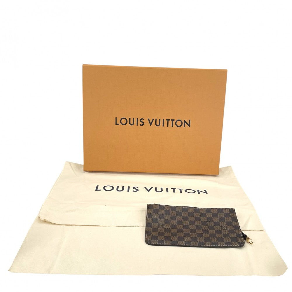 LOUIS VUITTON ルイヴィトン トートバッグ ネヴァーフルMM ハンドバッグ N40599 ダミエキャンバス ブラウン 茶 ゴールド金具 レディース【中古品】