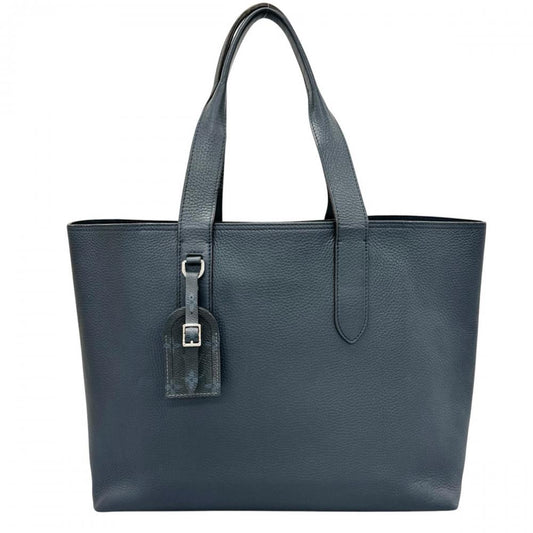 LOUIS VUITTON ルイヴィトン トートバッグ カバ・ヴォワヤージュ NV M53240 トリヨン ネイビー 紺 シルバー金具 メンズ【中古品】