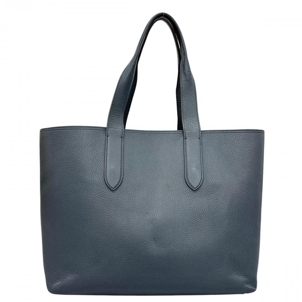 LOUIS VUITTON ルイヴィトン トートバッグ カバ・ヴォワヤージュ NV M53240 トリヨン ネイビー 紺 シルバー金具 メンズ【中古品】
