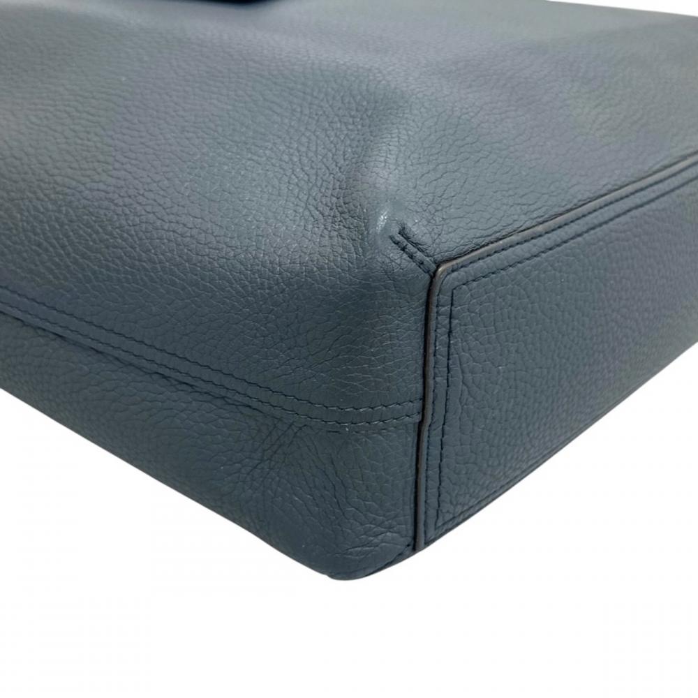LOUIS VUITTON ルイヴィトン トートバッグ カバ・ヴォワヤージュ NV M53240 トリヨン ネイビー 紺 シルバー金具 メンズ【中古品】