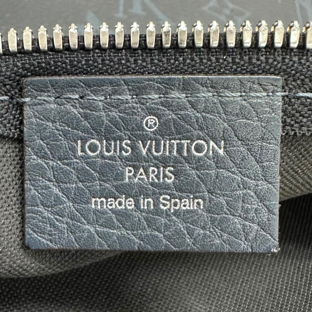 LOUIS VUITTON ルイヴィトン トートバッグ カバ・ヴォワヤージュ NV M53240 トリヨン ネイビー 紺 シルバー金具 メンズ【中古品】