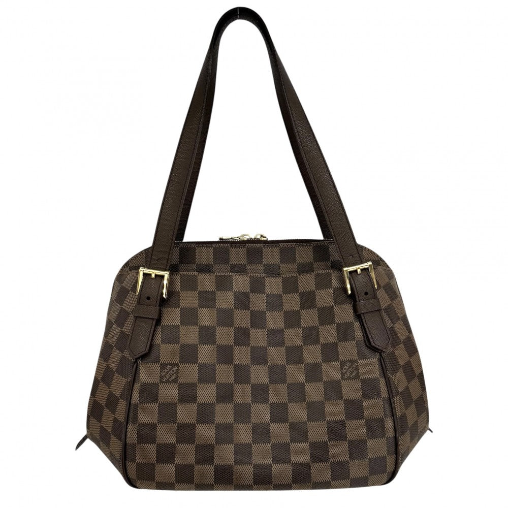 LOUIS VUITTON ルイヴィトン ハンドバッグ ベレムMM トートバッグ N51174 ダミエキャンバス ブラウン 茶 ゴールド金具 レディース【中古品】