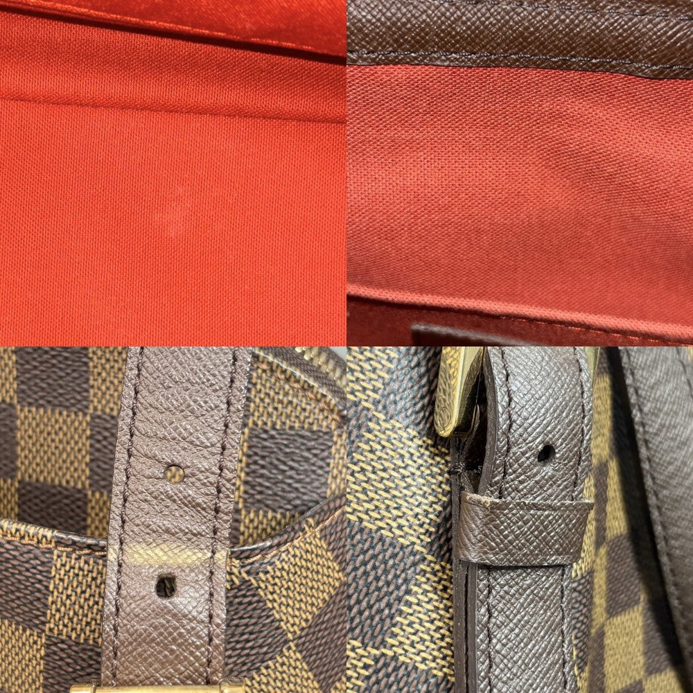 LOUIS VUITTON ルイヴィトン ハンドバッグ ベレムMM トートバッグ N51174 ダミエキャンバス ブラウン 茶 ゴールド金具 レディース【中古品】