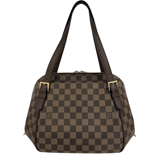 LOUIS VUITTON ルイヴィトン ハンドバッグ ベレムMM トートバッグ N51174 ダミエキャンバス ブラウン 茶 ゴールド金具 レディース【中古品】