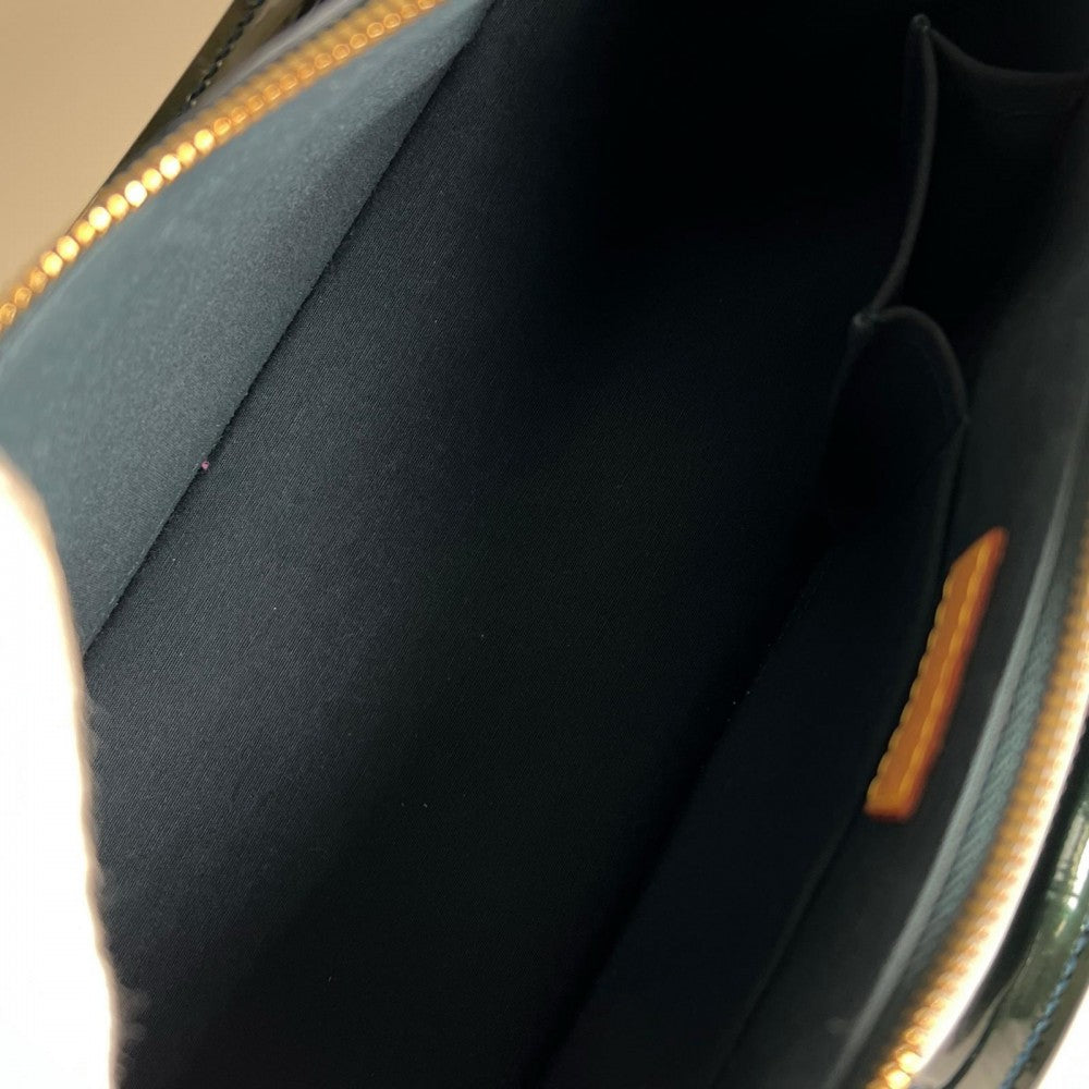 LOUIS VUITTON ルイヴィトン ハンドバッグ アルマ M91612 ヴェルニ グリーン 緑 ゴールド金具 レディース【中古品】