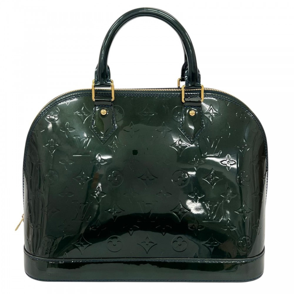 LOUIS VUITTON ルイヴィトン ハンドバッグ アルマ M91612 ヴェルニ グリーン 緑 ゴールド金具 レディース【中古品】