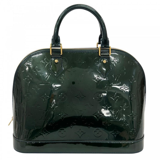 LOUIS VUITTON ルイヴィトン ハンドバッグ アルマ M91612 ヴェルニ グリーン 緑 ゴールド金具 レディース【中古品】