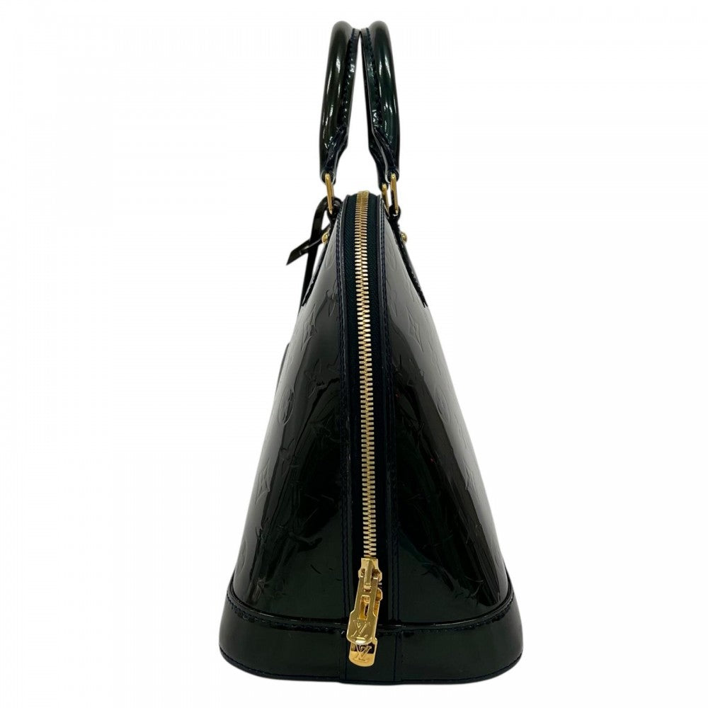 LOUIS VUITTON ルイヴィトン ハンドバッグ アルマ M91612 ヴェルニ グリーン 緑 ゴールド金具 レディース【中古品】