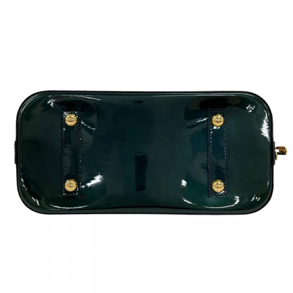 LOUIS VUITTON ルイヴィトン ハンドバッグ アルマ M91612 ヴェルニ グリーン 緑 ゴールド金具 レディース【中古品】