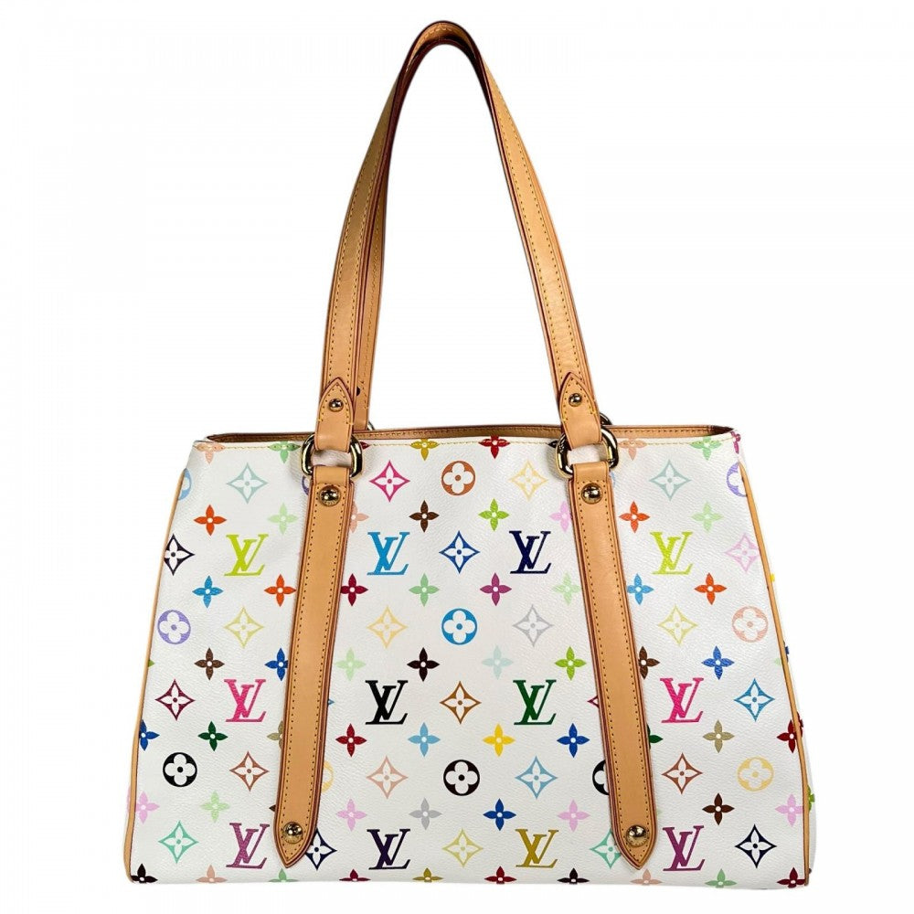 LOUIS VUITTON ルイヴィトン ハンドバッグ オーレリアMM M40094 モノグラムマルチカラー ホワイト 白 ゴールド金具 レディース【中古品】