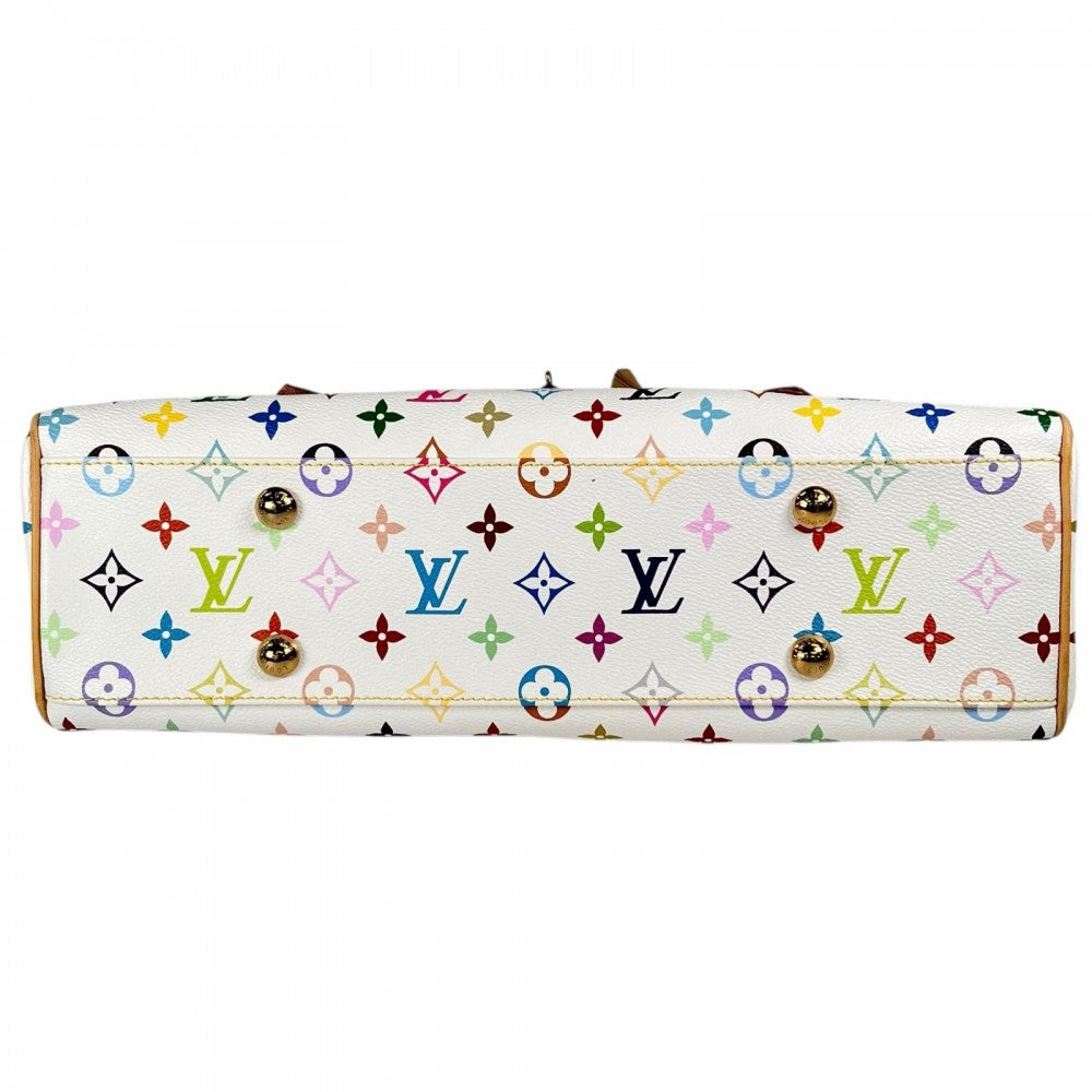 LOUIS VUITTON ルイヴィトン ハンドバッグ オーレリアMM M40094 モノグラムマルチカラー ホワイト 白 ゴールド金具 レディース【中古品】