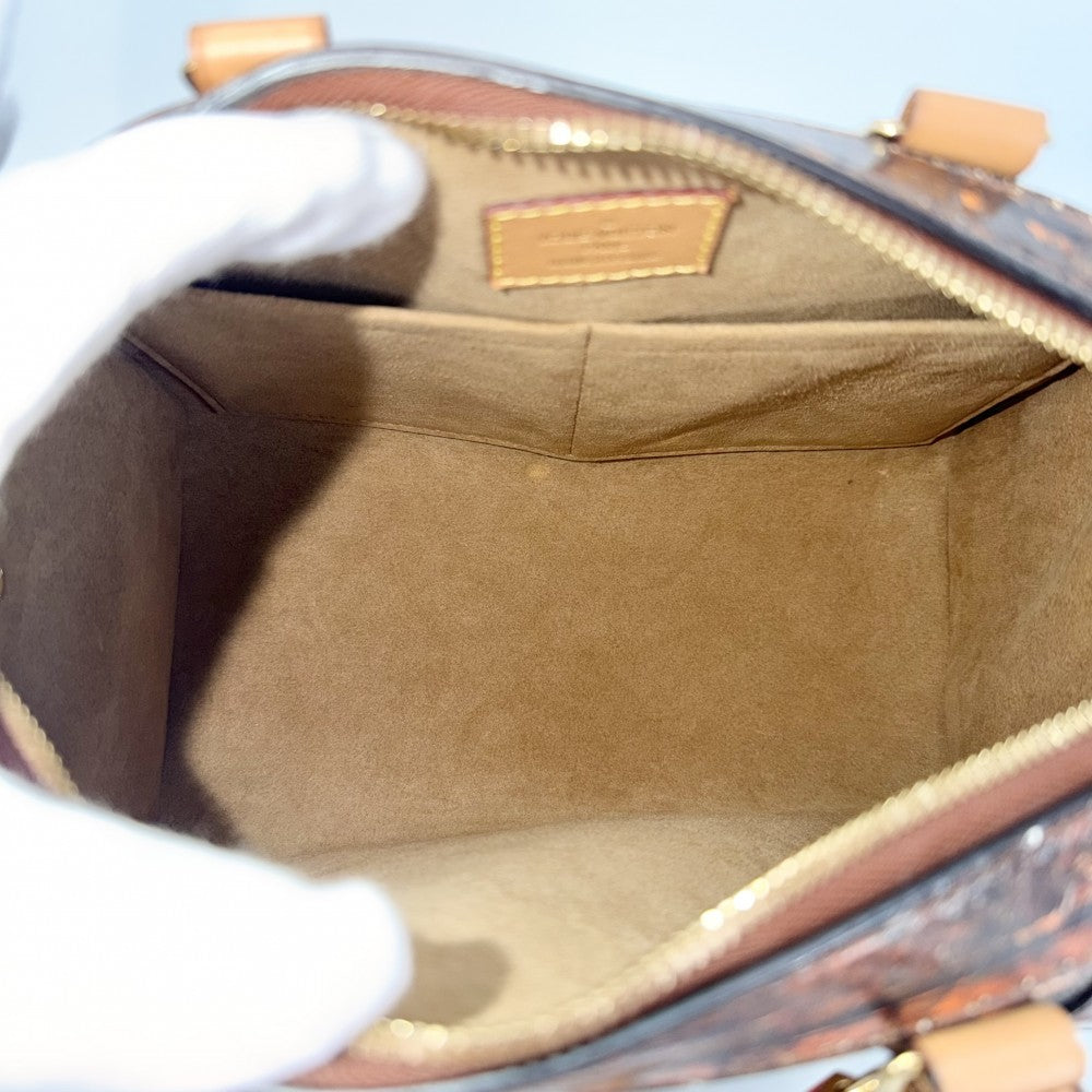 LOUIS VUITTON ルイヴィトン 2WAY トランスフォームド ダミエ スピーディバンドリエール25 ハンドバッグ ショルダーバッグ M52249 ダミエキャンバス ブラウン 茶 ゴールド金具 レディース【中古品】