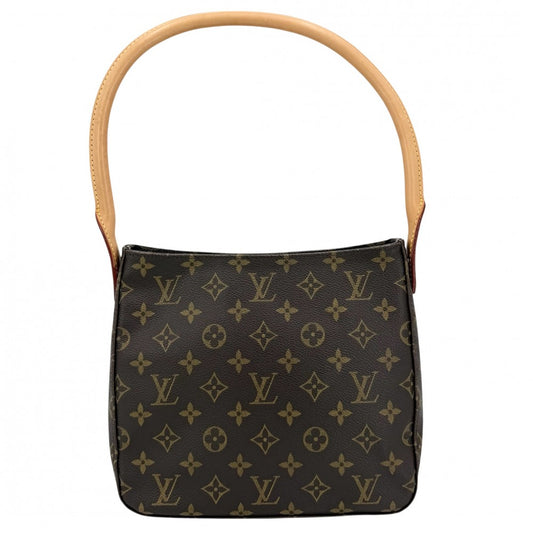 【開店SALE】 LOUIS VUITTON ルイヴィトン ハンドバッグ ルーピングMM M51146 モノグラムキャンバス ブラウン 茶 ゴールド金具 レディース【中古品】