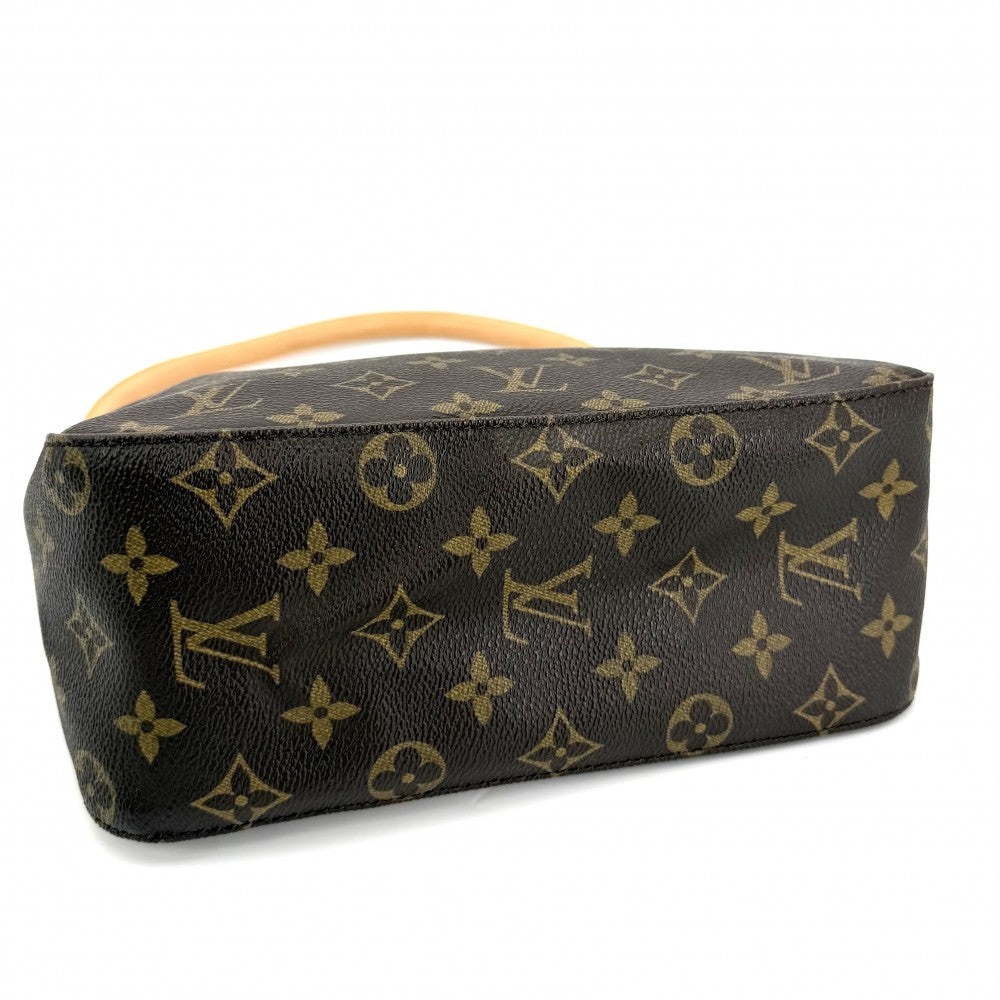 【開店SALE】 LOUIS VUITTON ルイヴィトン ハンドバッグ ルーピングMM M51146 モノグラムキャンバス ブラウン 茶 ゴールド金具 レディース【中古品】