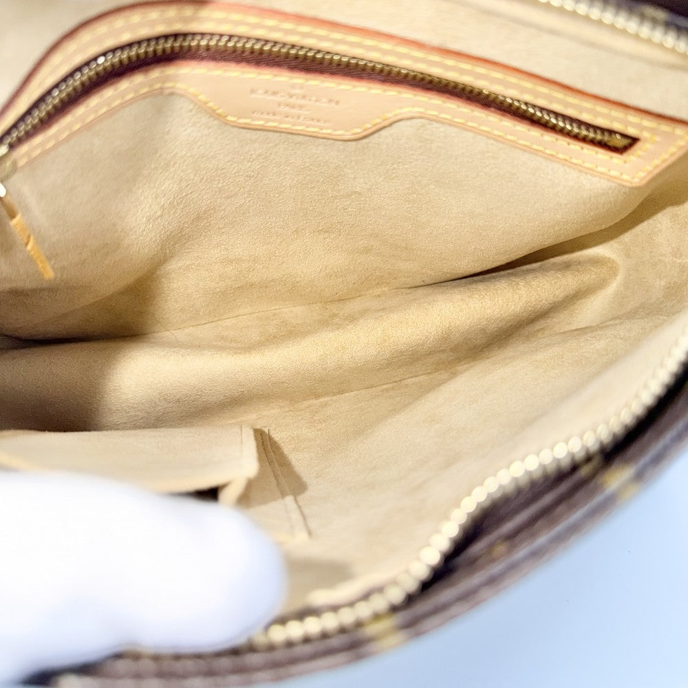 【開店SALE】 LOUIS VUITTON ルイヴィトン ハンドバッグ ルーピングMM M51146 モノグラムキャンバス ブラウン 茶 ゴールド金具 レディース【中古品】