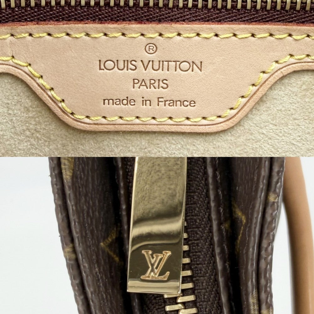 【開店SALE】 LOUIS VUITTON ルイヴィトン ハンドバッグ ルーピングMM M51146 モノグラムキャンバス ブラウン 茶 ゴールド金具 レディース【中古品】