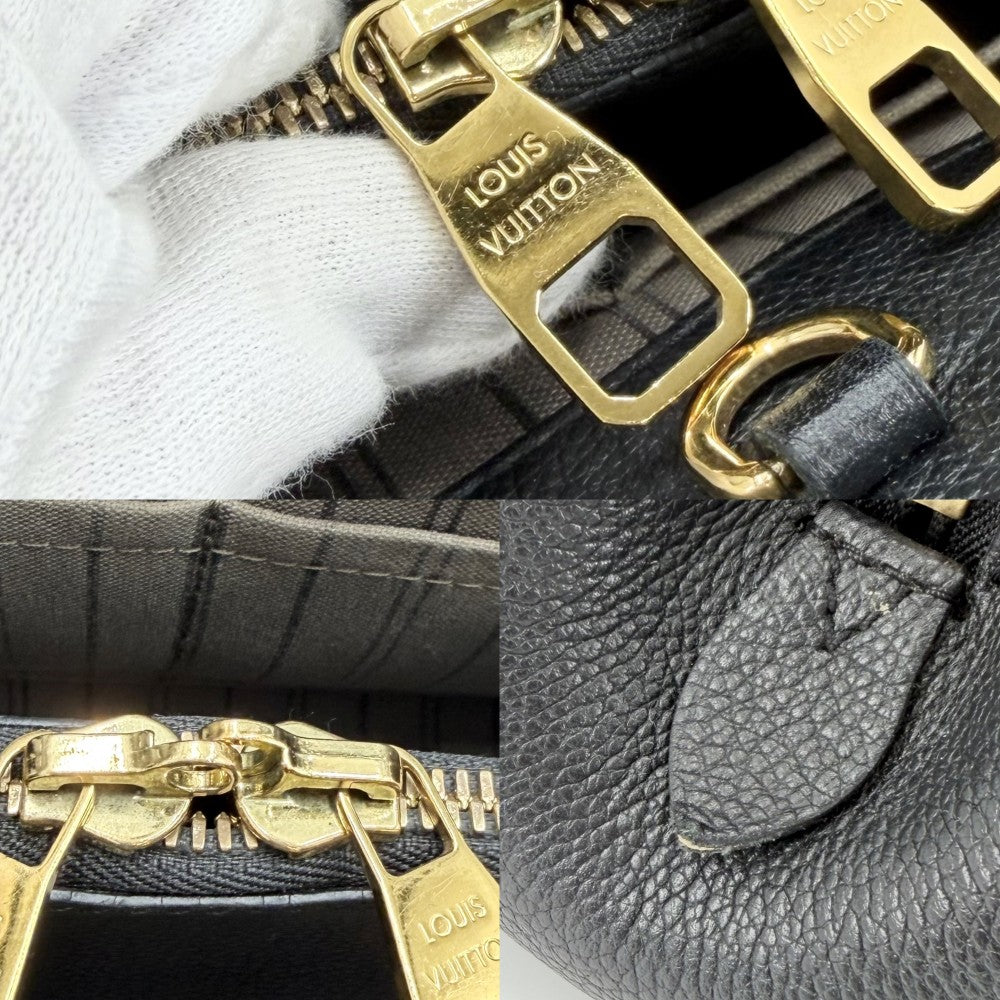 【開店SALE】 LOUIS VUITTON ルイヴィトン 2WAY モノグラムアンプラント モンテーニュBB ハンドバッグ ショルダーバッグ ブラック 黒 M41053 ノワール ゴールド金具 レディース【中古品】