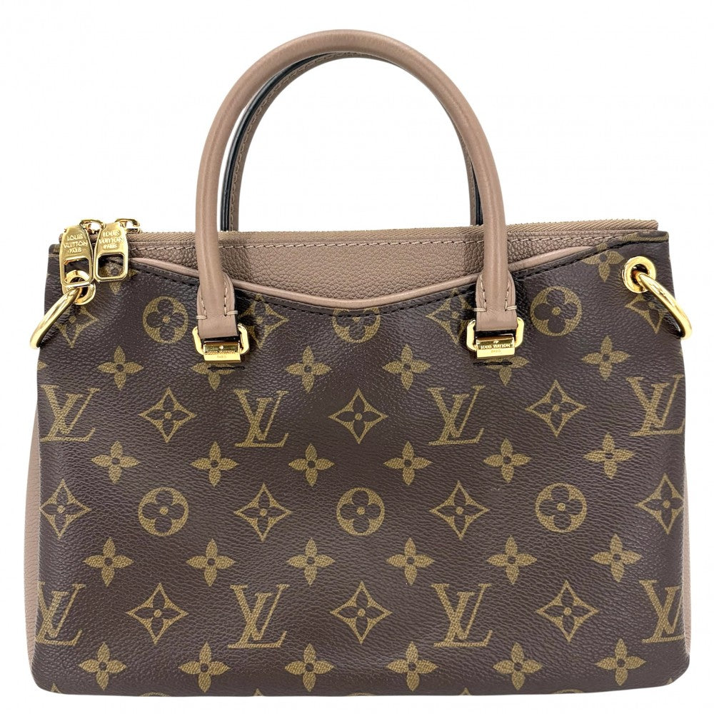 LOUIS VUITTON ルイヴィトン 2WAY モノグラム パラスBB ハンドバッグ ショルダーバッグ Pallas 鞄 かばん M43459 ブラウン 茶 ベージュ ゴールド金具 レディース【中古品】