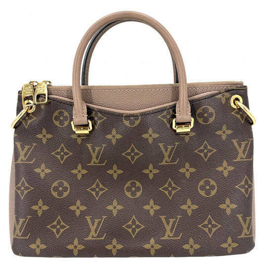 LOUIS VUITTON ルイヴィトン 2WAY モノグラム パラスBB ハンドバッグ ショルダーバッグ Pallas 鞄 かばん M43459 ブラウン 茶 ベージュ ゴールド金具 レディース【中古品】