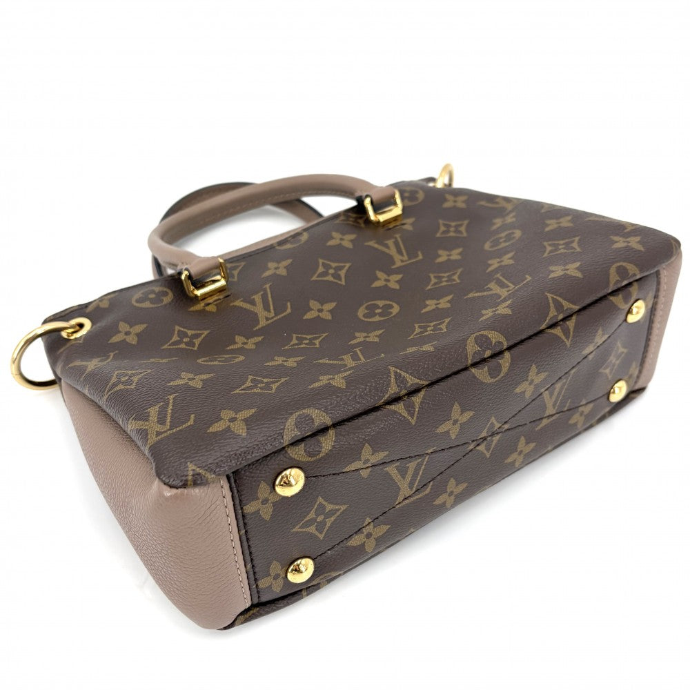 LOUIS VUITTON ルイヴィトン 2WAY モノグラム パラスBB ハンドバッグ ショルダーバッグ Pallas 鞄 かばん M43459 ブラウン 茶 ベージュ ゴールド金具 レディース【中古品】