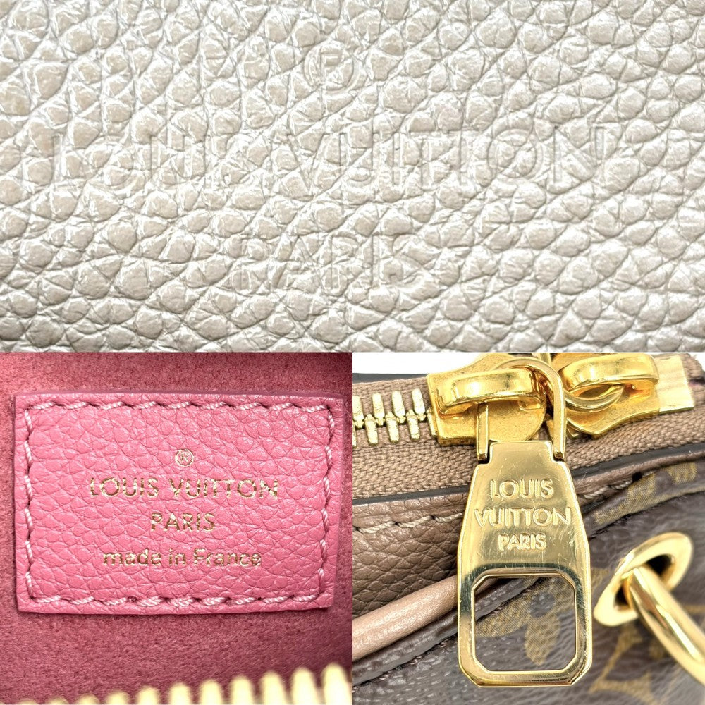 LOUIS VUITTON ルイヴィトン 2WAY モノグラム パラスBB ハンドバッグ ショルダーバッグ Pallas 鞄 かばん M43459 ブラウン 茶 ベージュ ゴールド金具 レディース【中古品】