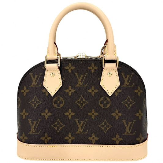 【開店SALE】 LOUIS VUITTON ルイヴィトン 2WAY モノグラム アルマBB ショルダーバッグ ハンドバッグ 小さめ ミニバッグ M46990 ブラウン 茶 ゴールド金具 レディース【中古品】