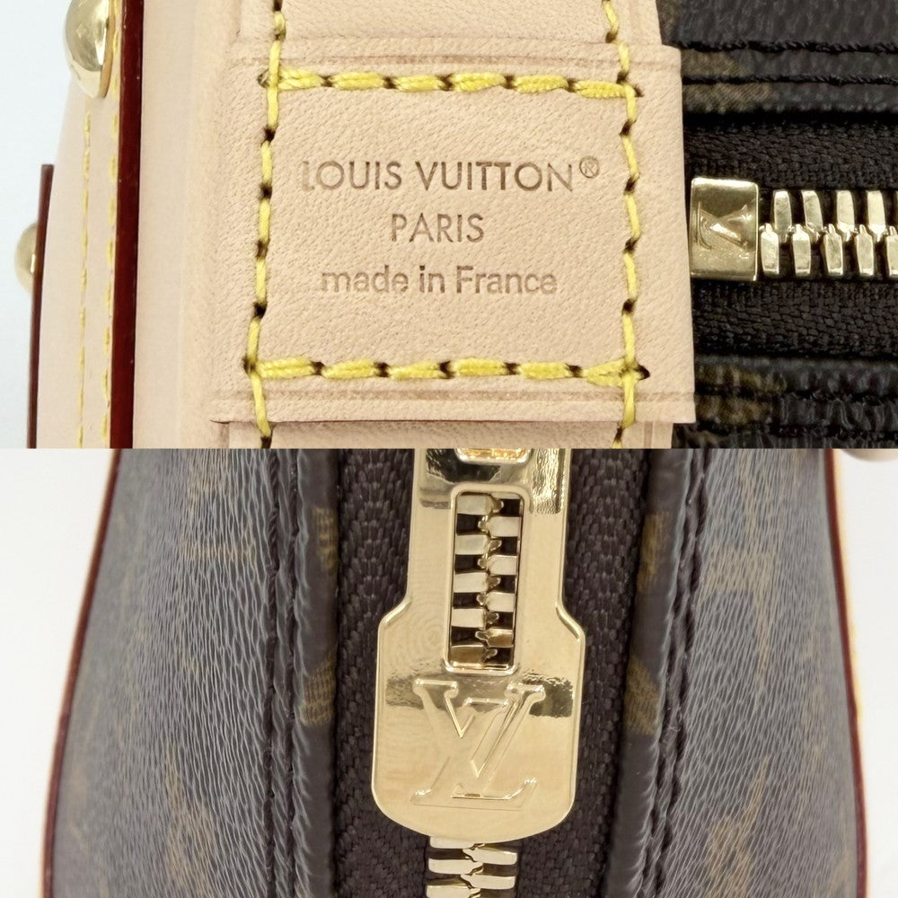 LOUIS VUITTON ルイヴィトン 2WAY モノグラム アルマBB ショルダーバッグ ハンドバッグ 小さめ ミニバッグ M46990 ブラウン 茶 ゴールド金具 レディース【中古品】