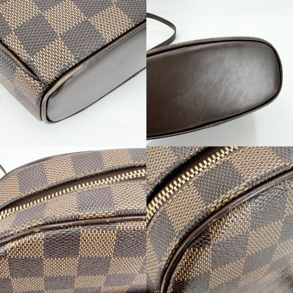 LOUIS VUITTON ルイヴィトン ショルダーバッグ イパネマPM N51294 ダミエキャンバス ブラウン 茶 ゴールド金具 レディース【中古品】