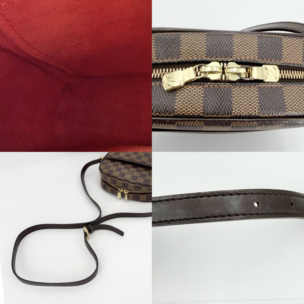 LOUIS VUITTON ルイヴィトン ショルダーバッグ イパネマPM N51294 ダミエキャンバス ブラウン 茶 ゴールド金具 レディース【中古品】