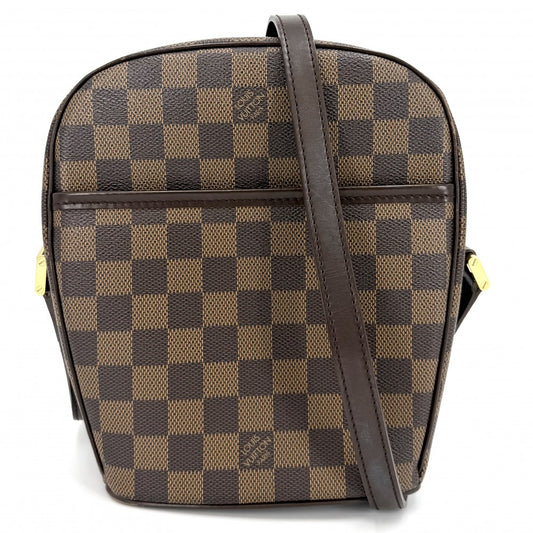 LOUIS VUITTON ルイヴィトン ショルダーバッグ イパネマPM N51294 ダミエキャンバス ブラウン 茶 ゴールド金具 レディース【中古品】