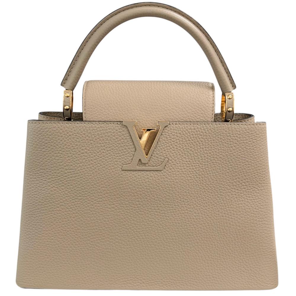 LOUIS VUITTON ルイヴィトン 2WAY カプシーヌPM ハンドバッグ ショルダーバッグ かばん 鞄 M24745 レザー ベージュ ゴールド金具 レディース【中古品】
