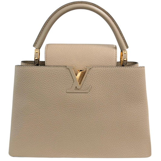 LOUIS VUITTON ルイヴィトン 2WAY カプシーヌPM ハンドバッグ ショルダーバッグ かばん 鞄 M24745 レザー ベージュ ゴールド金具 レディース【中古品】