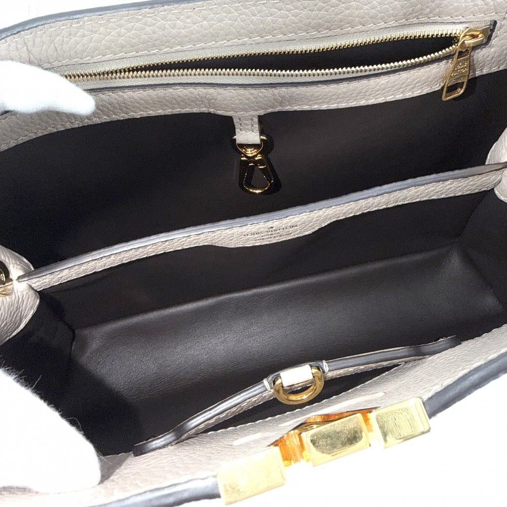 LOUIS VUITTON ルイヴィトン 2WAY カプシーヌPM ハンドバッグ ショルダーバッグ かばん 鞄 M24745 レザー ベージュ ゴールド金具 レディース【中古品】