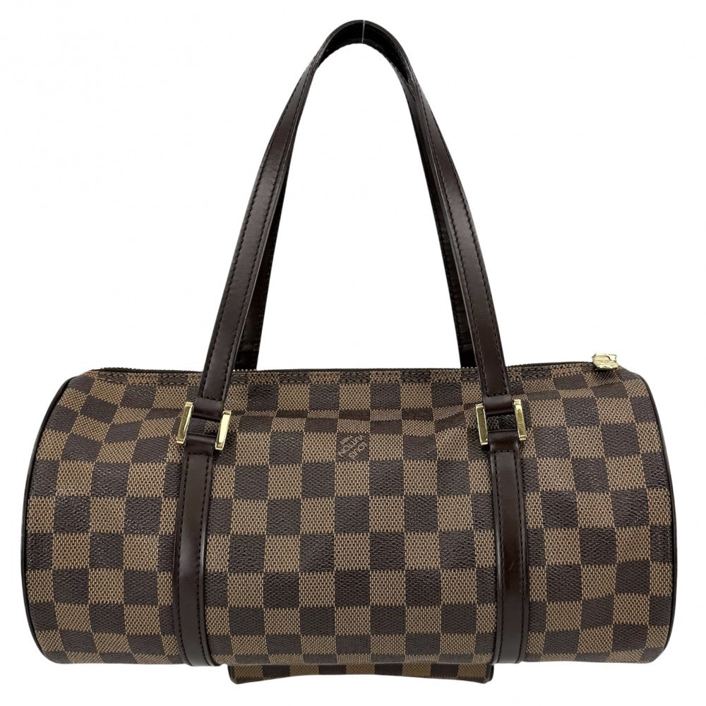 LOUIS VUITTON ルイヴィトン ハンドバッグ パピヨン30 ポーチ付き GM N51303 ダミエキャンバス ブラウン 茶 ゴールド金具 レディース【中古品】