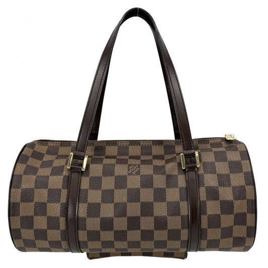 LOUIS VUITTON ルイヴィトン ハンドバッグ パピヨン30 ポーチ付き GM N51303 ダミエキャンバス ブラウン 茶 ゴールド金具 レディース【中古品】
