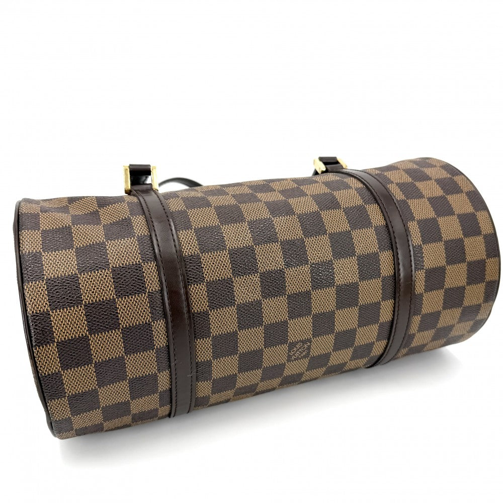 LOUIS VUITTON ルイヴィトン ハンドバッグ パピヨン30 ポーチ付き GM N51303 ダミエキャンバス ブラウン 茶 ゴールド金具 レディース【中古品】
