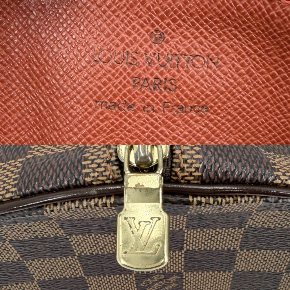 LOUIS VUITTON ルイヴィトン ハンドバッグ パピヨン30 ポーチ付き GM N51303 ダミエキャンバス ブラウン 茶 ゴールド金具 レディース【中古品】