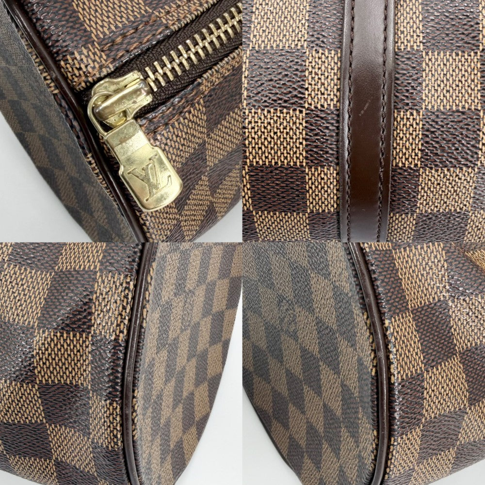 LOUIS VUITTON ルイヴィトン ハンドバッグ パピヨン30 ポーチ付き GM N51303 ダミエキャンバス ブラウン 茶 ゴールド金具 レディース【中古品】