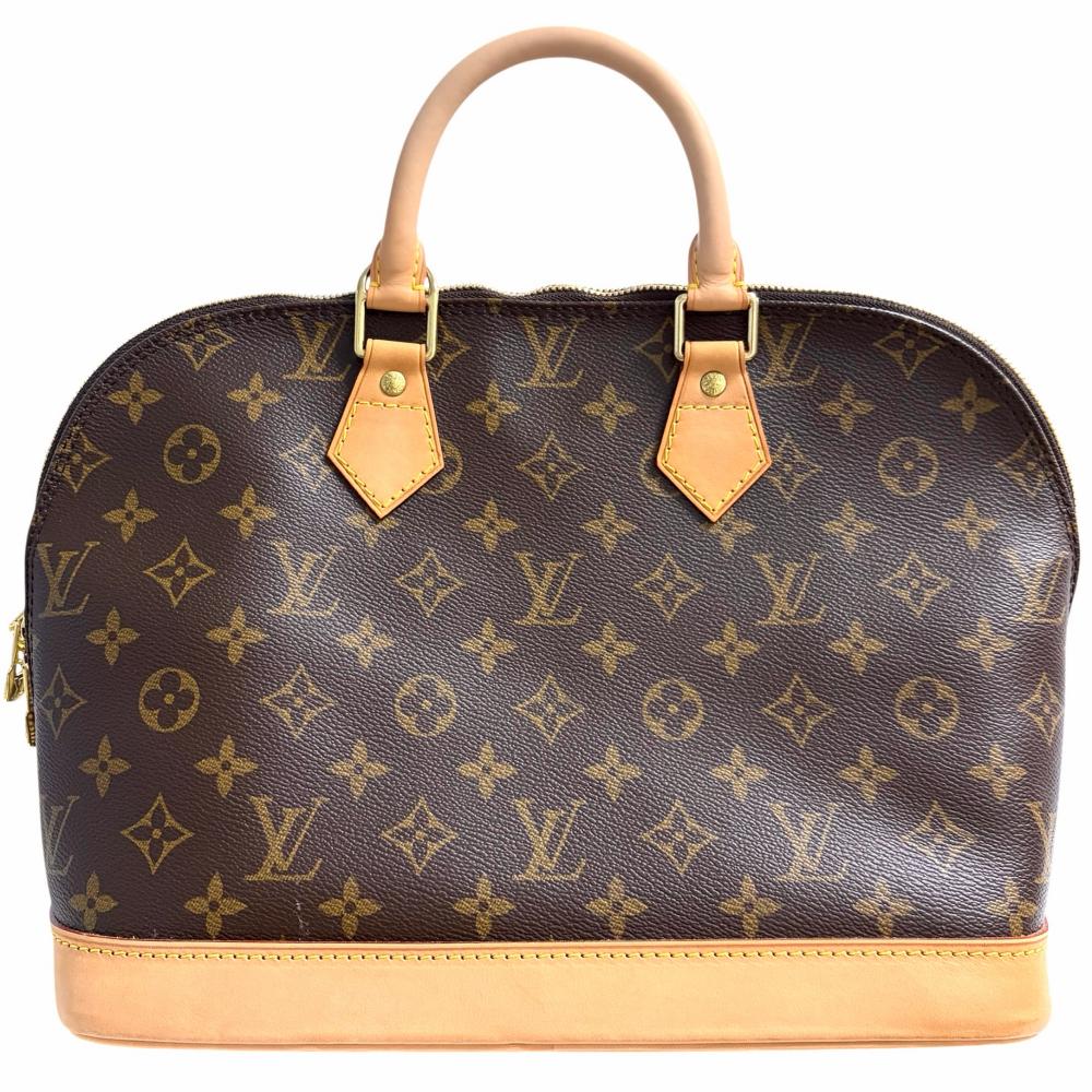 LOUIS VUITTON ルイヴィトン ハンドバッグ アルマPM Alma ブラウン 茶 M51130 モノグラムキャンバス ゴールド金具 レディース【中古品】