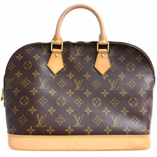 LOUIS VUITTON ルイヴィトン ハンドバッグ アルマPM Alma ブラウン 茶 M51130 モノグラムキャンバス ゴールド金具 レディース【中古品】